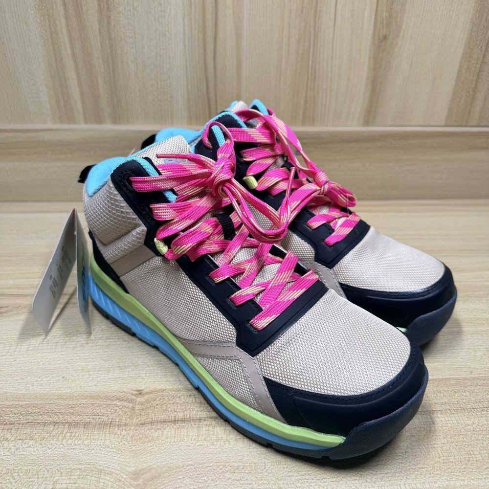 Bogs Sandstone Mid CT Comp Toe Safety Work Boots ASTM Taupe Multicolor Women's 8